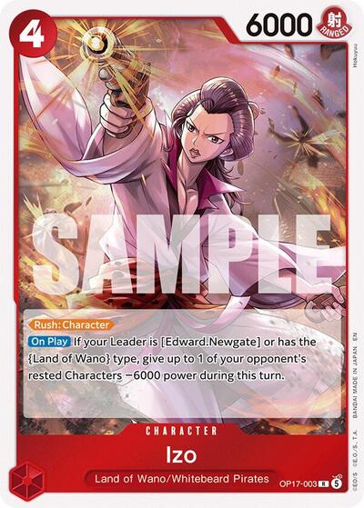 Izo - (OP17-003) - The World's Strongest Warriors - (Rare)