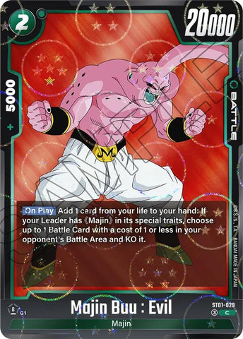 Majin Buu : Evil (ST01-029) (Dragon Ball Pattern) [Story Booster 01]