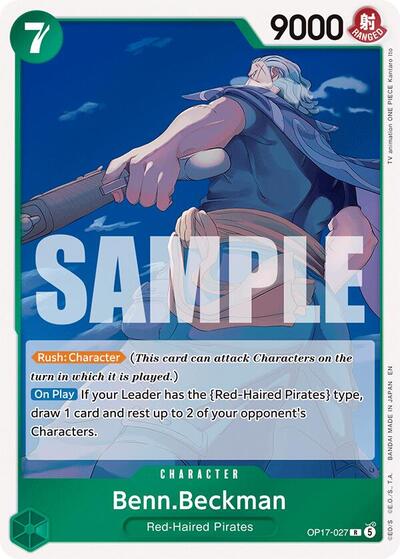 Benn.Beckman - (OP17-027) - The World's Strongest Warriors - (Rare)