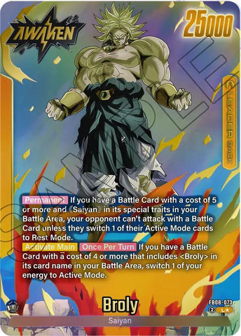 Broly (FB08-073) (Alternate Art) [Story Booster 01]