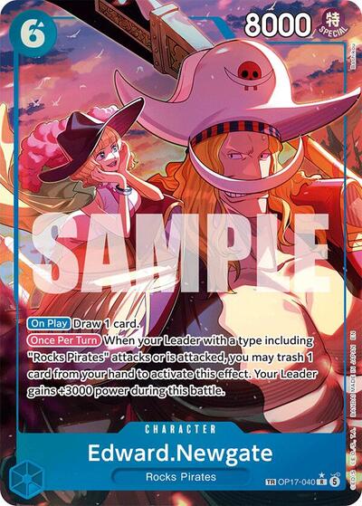 Edward.Newgate (TR) - (OP17-040) - The World's Strongest Warriors - (Treasure Rare)