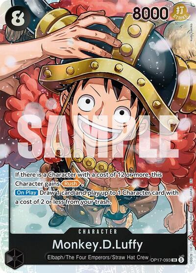 Monkey.D.Luffy - (OP17-093) - The World's Strongest Warriors - (Super Rare)