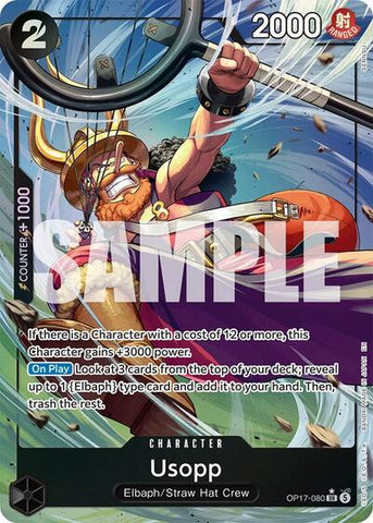 Usopp - (OP17-080) - The World's Strongest Warriors - (Super Rare)