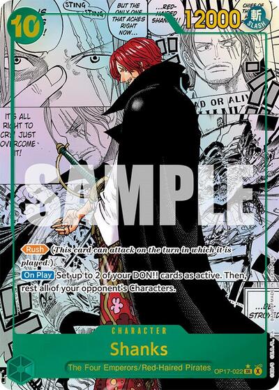 Shanks - (OP17-022) - The World's Strongest Warriors - (Super Rare)