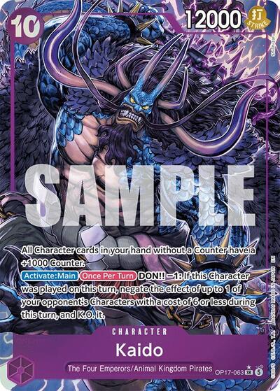 Kaido - (OP17-063) - The World's Strongest Warriors - (Super Rare)