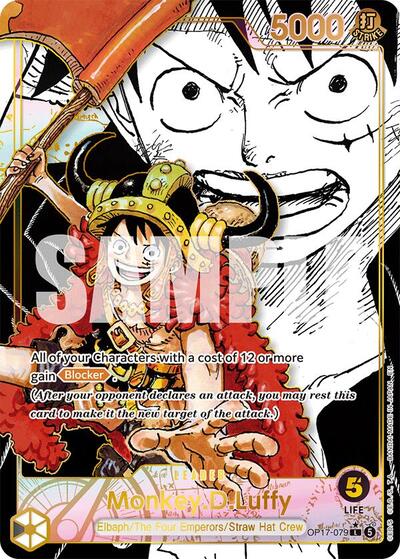 Monkey.D.Luffy (Super Leader) - (OP17-079) - The World's Strongest Warriors - (Leader)