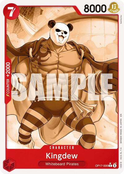 Kingdew (Pandaman Art) - (OP17-006) - The World's Strongest Warriors - (Common)