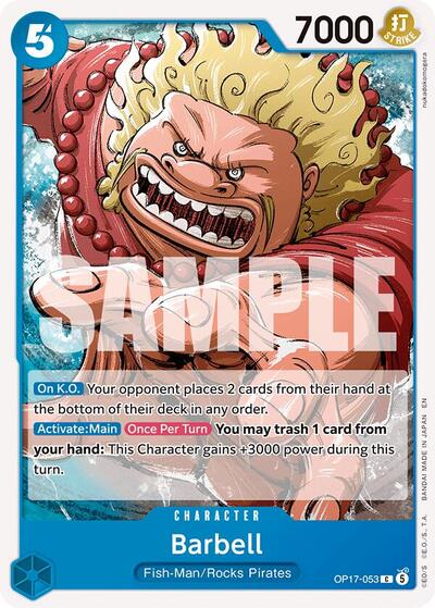 Barbell - (OP17-053) - The World's Strongest Warriors - (Common)