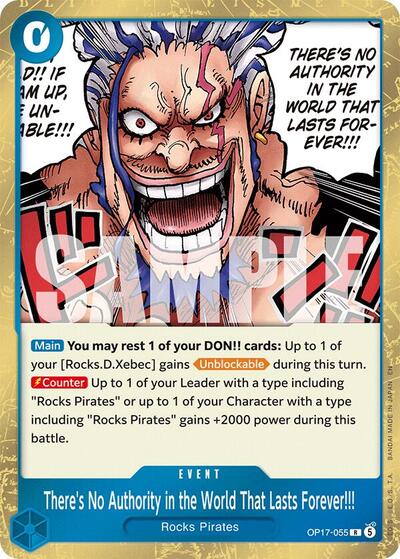 There's No Authority in the World That Lasts Forever!!! - (OP17-055) - The World's Strongest Warriors - (Rare)