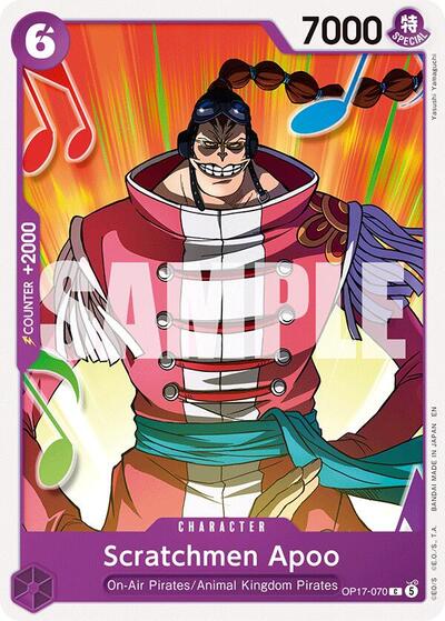 Scratchmen Apoo - (OP17-070) - The World's Strongest Warriors - (Common)