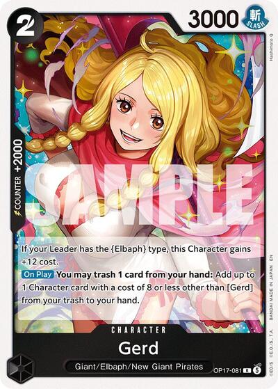Gerd - (OP17-081) - The World's Strongest Warriors - (Rare)