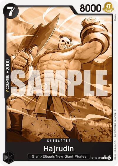 Hajrudin (Pandaman Art) - (OP17-088) - The World's Strongest Warriors - (Common)