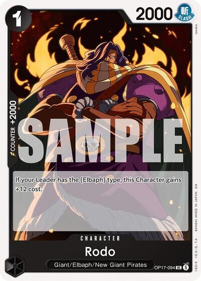 Rodo - (OP17-094) - The World's Strongest Warriors - (Uncommon)