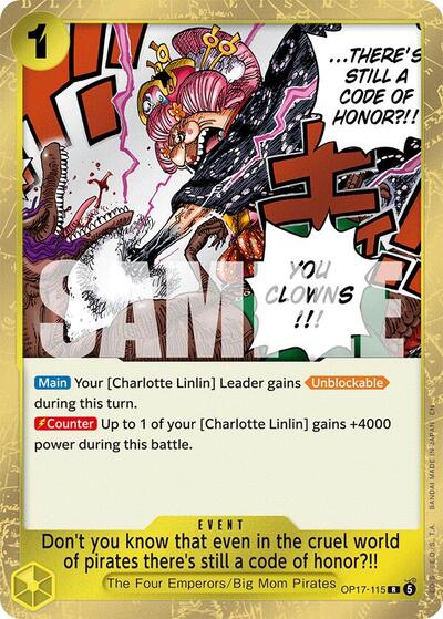 Don't you know that even in the cruel world of pirates there's still a code of honor?!! - (OP17-115) - The World's Strongest Warriors - (Rare)