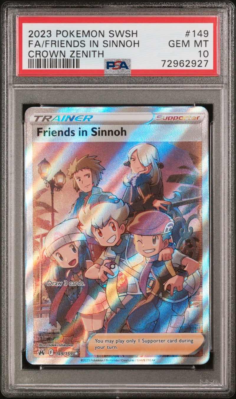 PSA 10 - Crown Zenith - Friends in Sinnoh