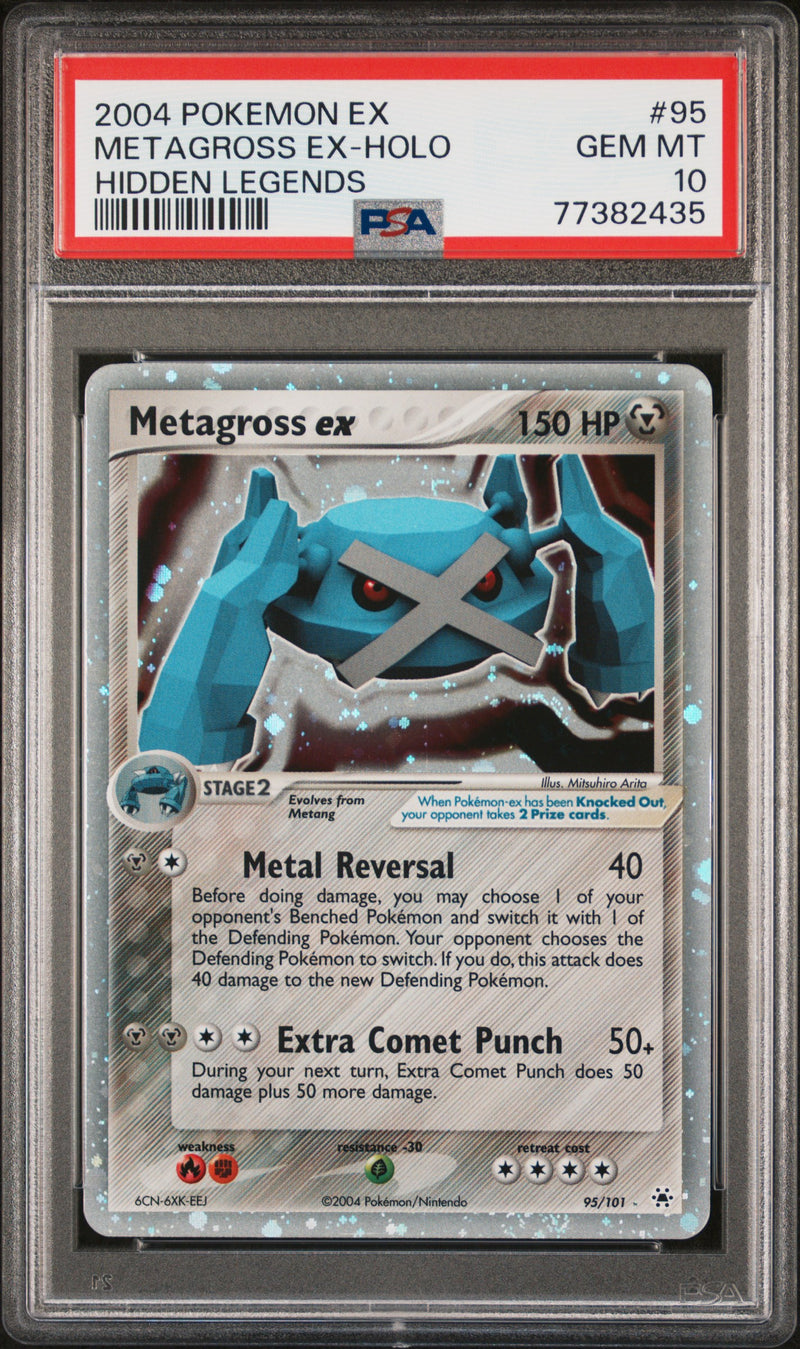 PSA 10 - Hidden Legends - Metagross Ex Holo