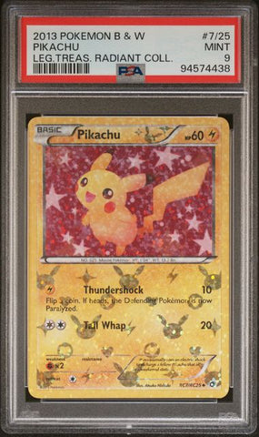 PSA 9 - Legendary Treasures - Pikachu #RC7