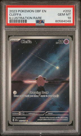 PSA 10 - Obsidian Flames - Cleffa #202