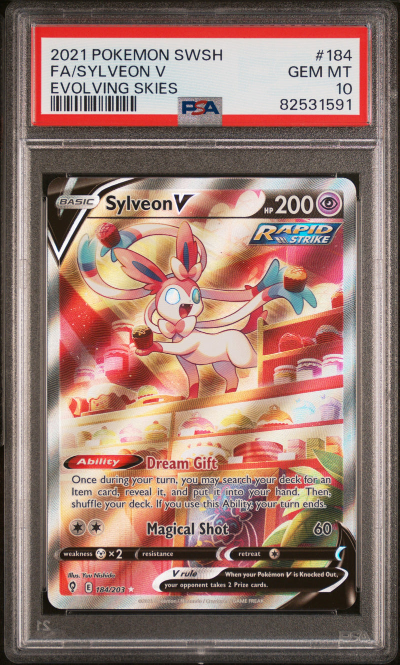 PSA 10 - Evolving Skies - Sylveon V