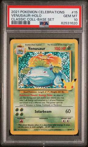 PSA 10 - Celebrations - Venusaur #15