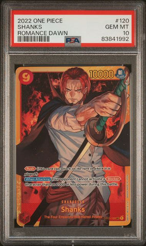 PSA 10 - Romance Dawn - Shanks #120