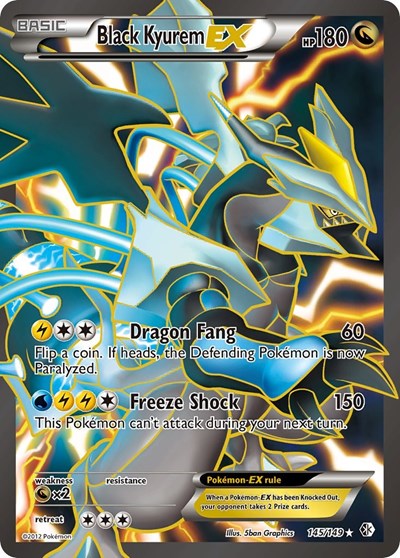 Black Kyurem EX (145) - (145/149) - Boundaries Crossed - (Ultra Rare)