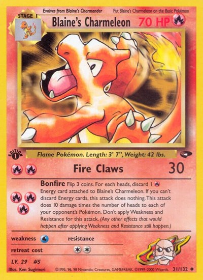 Blaine's Charmeleon - (031/132) - Gym Challenge - (Uncommon)