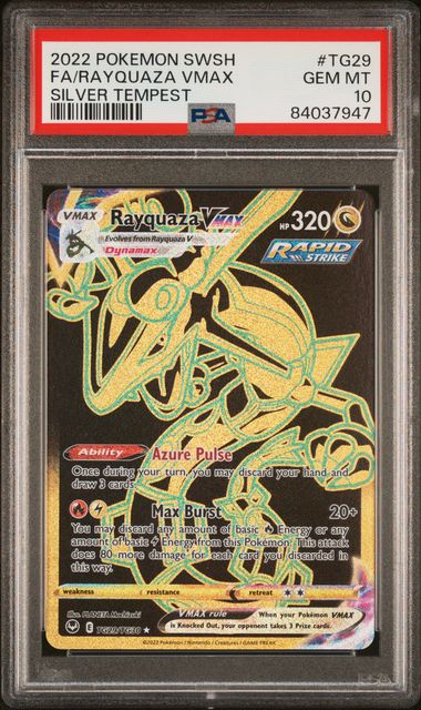 PSA 10 - Silver Tempest - Rayquaza VMAX