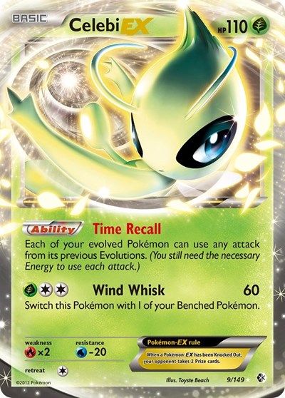 Celebi EX - (9/149) - Boundaries Crossed - (Ultra Rare)