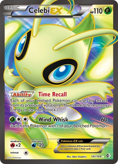 Celebi EX (141) - (141/149) - Boundaries Crossed - (Ultra Rare)