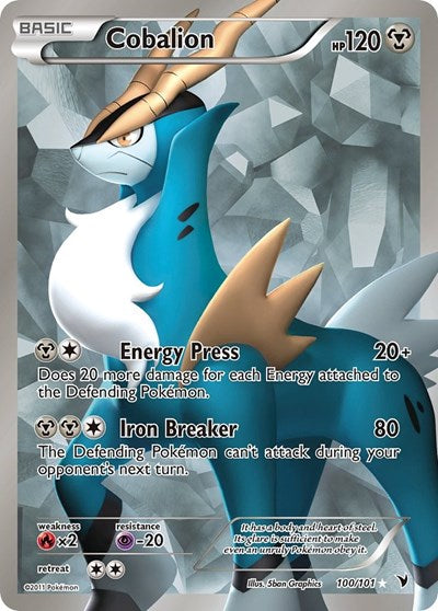 Cobalion (100) - (100/101) - Noble Victories - (Ultra Rare)