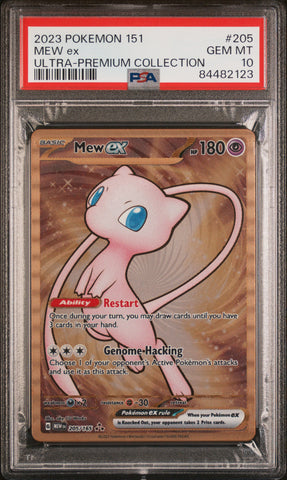 PSA 10 - Pokemon 151 - (Metal) Mew Ex #205