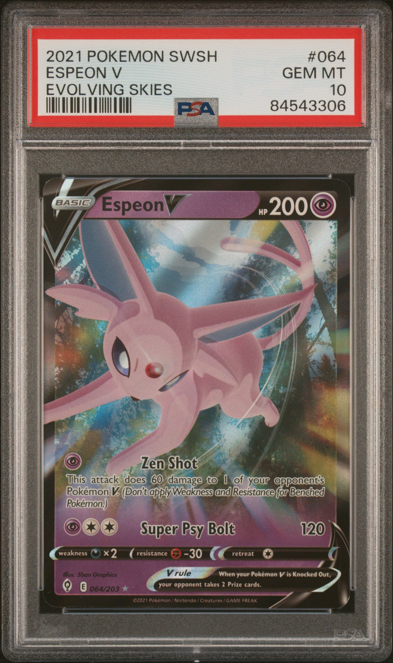 PSA 10 - Evolving Skies - Espeon V