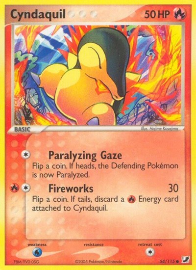 Cyndaquil - (54/115) - EX Unseen Forces - (Common)