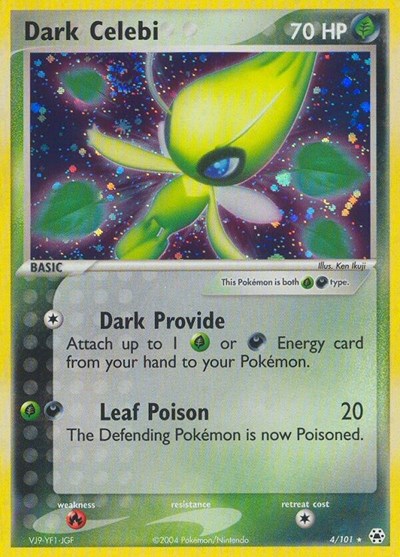 Dark Celebi - (4/101) - EX Hidden Legends - (Holo Rare)