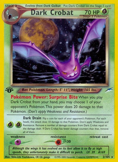 Dark Crobat - (002/105) - Neo Destiny - (Holo Rare)