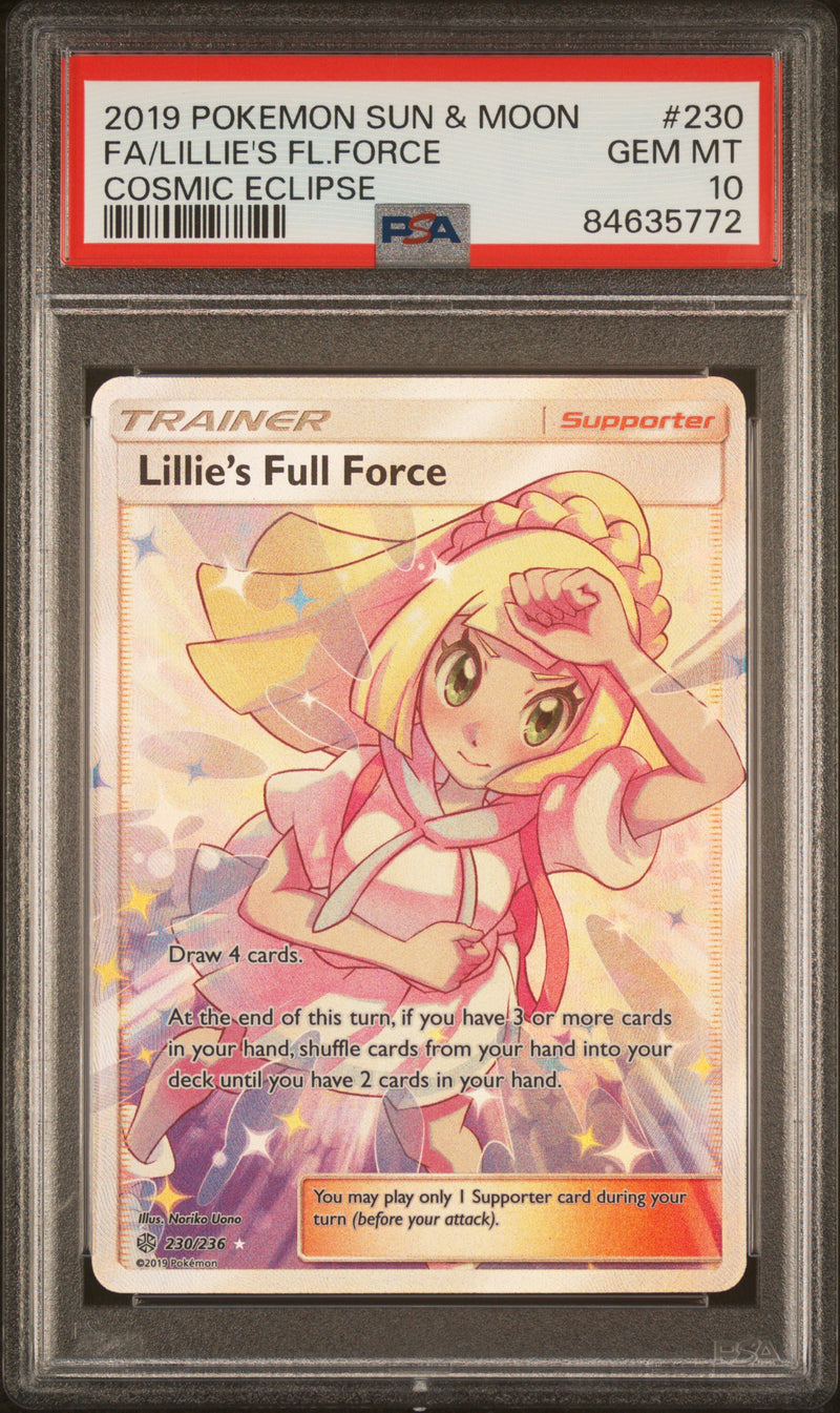 PSA 10 - Cosmic Eclipse - Lillie's Full Force