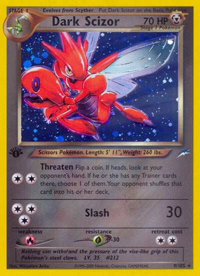 Dark Scizor - (009/105) - Neo Destiny - (Holo Rare)