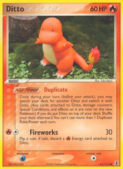 Ditto (Charmander) - (061/113) - EX Delta Species - (Common)