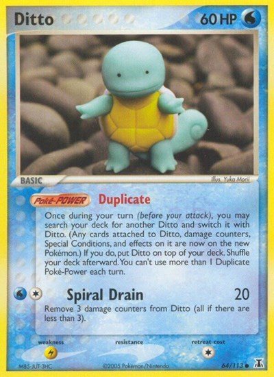 Ditto (Squirtle) - (064/113) - EX Delta Species - (Common)