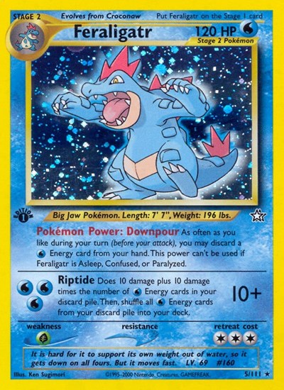 Feraligatr (5) - (005/111) - Neo Genesis - (Holo Rare)