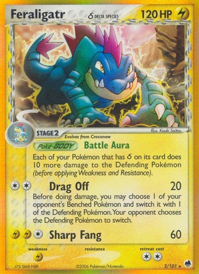 Feraligatr (Delta Species) - (2/101) - Dragon Frontiers - (Holo Rare)