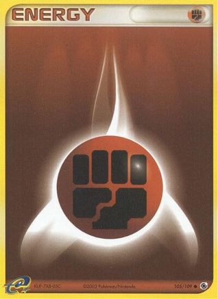 Fighting Energy (105/109) [EX: Ruby & Sapphire]