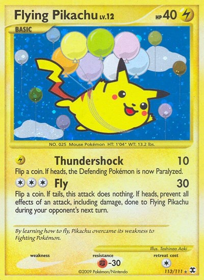 Flying Pikachu - (113/111) - Rising Rivals - (Secret Rare)