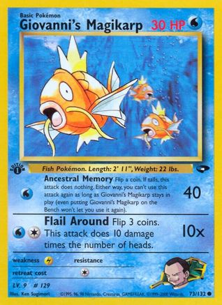 Giovanni's Magikarp (73/132) [Gym Challenge Unlimited]