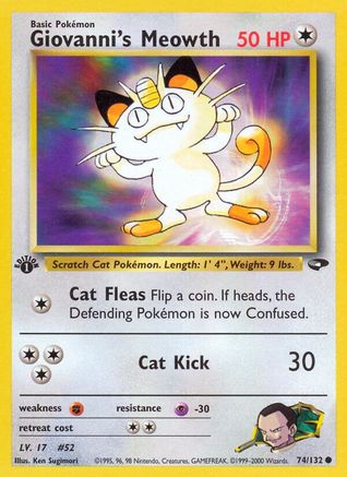 Giovanni's Meowth (74/132) [Gym Challenge Unlimited]