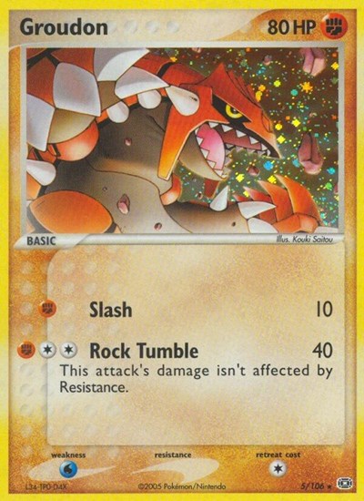 Groudon 005/106 - (5/106) - EX Emerald - (Holo Rare)