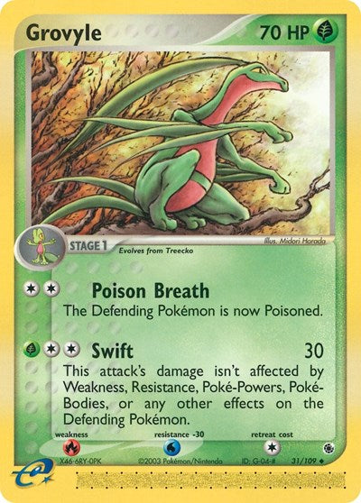 Grovyle - (31/109) - EX Ruby and Sapphire - (Uncommon)