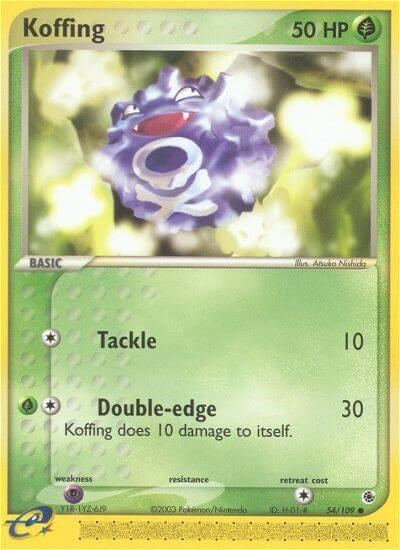 Koffing - (54/109) - EX Ruby and Sapphire - (Common)