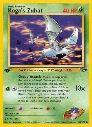 Koga's Zubat (83/132) [Gym Challenge Unlimited]
